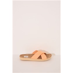 Sandalias rafia tiras cruzadas