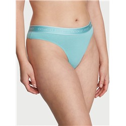 COTTON Logo Cotton Thong Panty