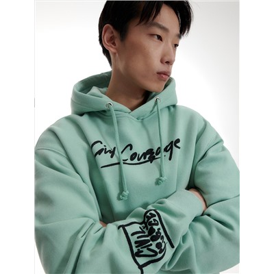 Hoodie mit künstlerischem Druck