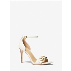 MICHAEL MICHAEL KORS Izzy Embellished Leather Sandal