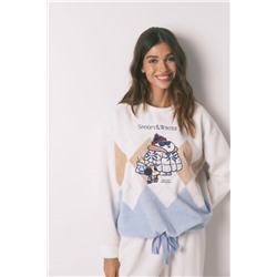 Pijama largo Snoopy polar mousse