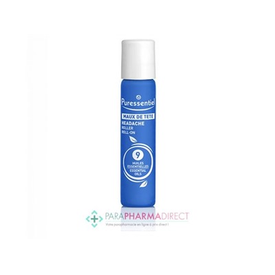 Puressentiel Maux de Tête Roller aux 9 Huiles Essentielles 5 ml