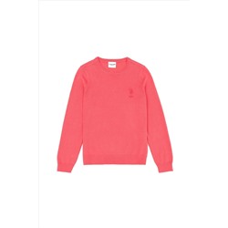 Kız Çocuk Pembe Basic Kazak