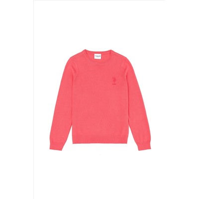 Kız Çocuk Pembe Basic Kazak