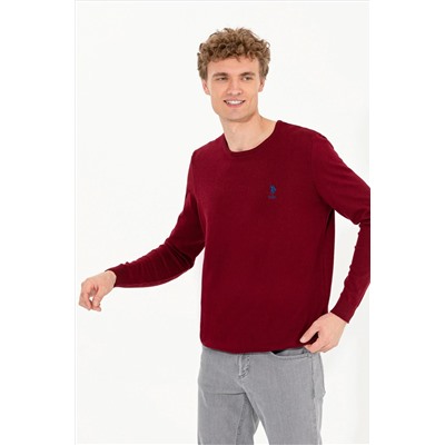 Erkek Bordo Basic Kazak