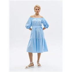 Платье из хлопка свободного силуэта