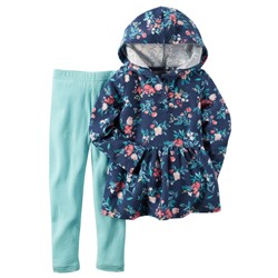 2-Piece French Terry Hoodie & Legging Set