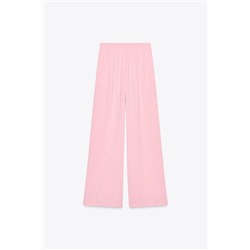 CREPE WIDE-LEG TROUSERS