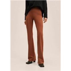 Leggings punto acampanados -  Mujer | MANGO OUTLET Melilla