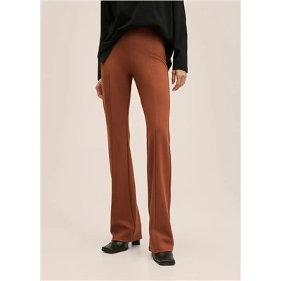 Leggings punto acampanados -  Mujer | MANGO OUTLET Melilla
