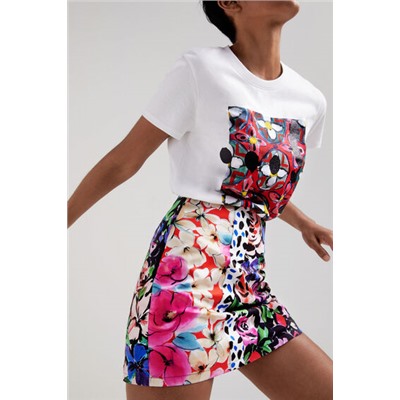 Minifalda floral