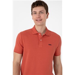 Erkek Regular Fit Polo Yaka Pudra Basic Tişört