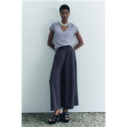 LINEN AND COTTON BLEND T-SHIRT