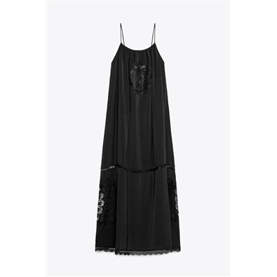EMBROIDERED VOLUMINOUS MIDI DRESS