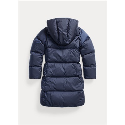 Girls 7-16 Quilted Hooded Down Coat