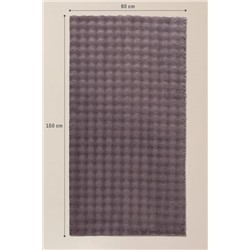 Vivre Bubble Halı - Koyu Mürdüm - 80x150 cm