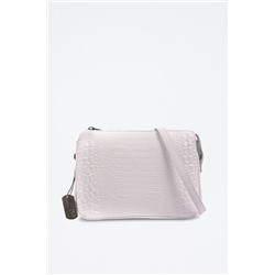 Bandolera de piel Arzergrande - Blanco