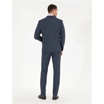 İndigo Slim Fit Takım Elbise