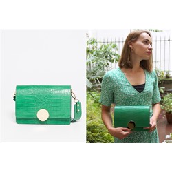 Bandolera de piel Raba Verde