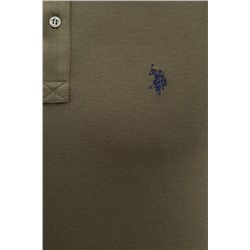 Erkek Koyu Haki Basic Polo Yaka Tişört