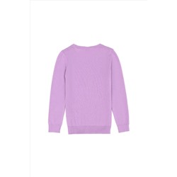 Kız Çocuk Lila Basic Kazak