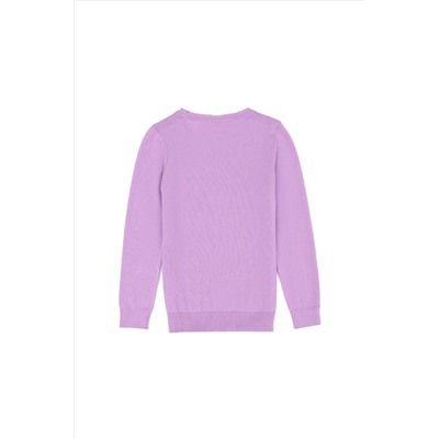 Kız Çocuk Lila Basic Kazak