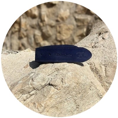 Ab.Zapatos Pelle cinturon (140) Azul