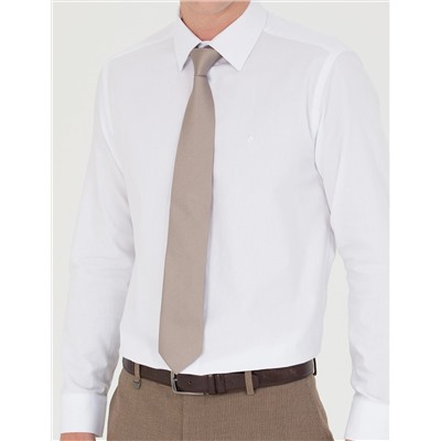 Beyaz Slim Fit Uzun Kollu Gömlek