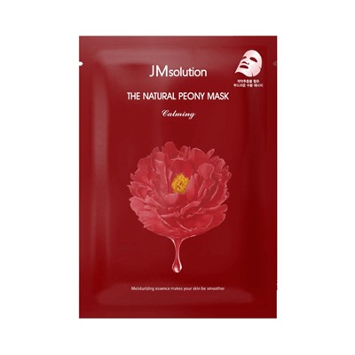 [JMSOLUTION] Маска для лица тканевая ЭКСТРАКТ ПИОНА успокаивающая The Natural Peony Mask Calming, 30 мл