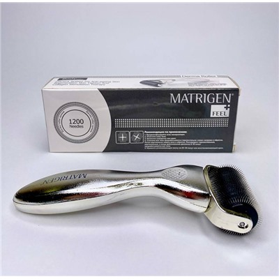 [MATRIGEN] Мезороллер ДЛЯ ТЕЛА серебряный 1200 игл длиной 3,0 мм Meso Roller 1200 SilverDermaRoller, 1 шт
