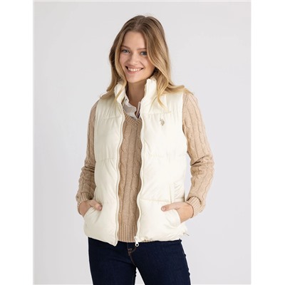 CLASSIC PUFFER VEST WITH ZIP POCKETS