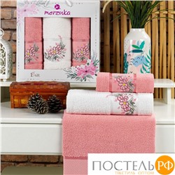 11781 Комп. Пол. MERZUKA махр. в короб. (50x90/2)(70х140/1) 3 шт. EVA брусничный