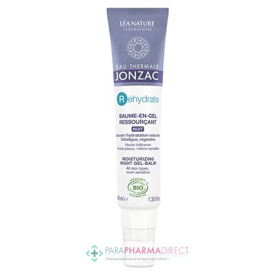 Eau Thermale Jonzac - Rehydrate - Baume-en-Gel Ressourçant Nuit BIO 40ml