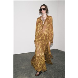 ZW COLLECTION LONG PRINTED DRESS