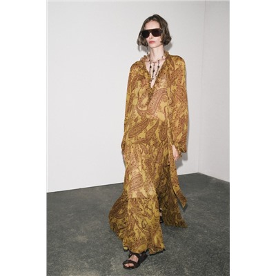 ZW COLLECTION LONG PRINTED DRESS