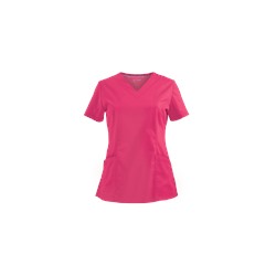 White Cross Scrubs Allure V-Neck Stretch Top