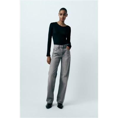 TRF WIDE-LEG MID-RISE FULL LENGTH JEANS