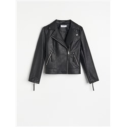 Klassische Lederjacke