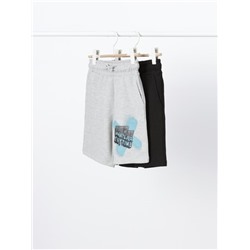 PACK DE 2 BERMUDAS COMBINADAS DE FELPA