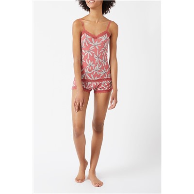 Top lencero Debbie Rojo
