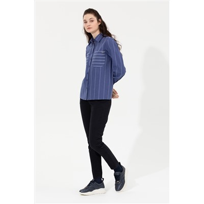 Kadın Lacivert Toothpick Fit Pantolon