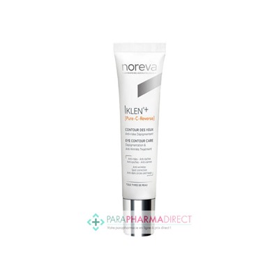 Noreva Iklen+ Pure C Reverse Contour des Yeux Anti-Rides Dépigmentant 15ml