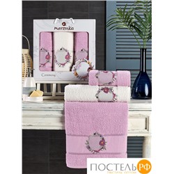 11777 Комп. Пол. MERZUKA махр. в короб. (50x90/2)(70х140/1) 3 шт. CEREMONY сиреневый
