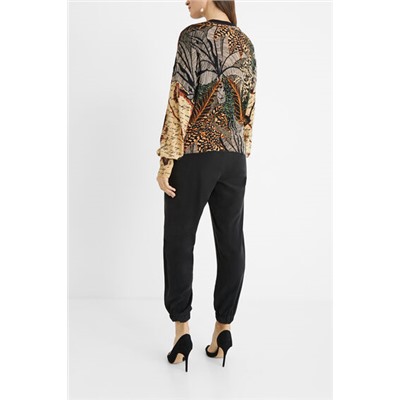 Chaqueta tricot tropical