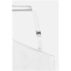 RIBBED HALTER TOP