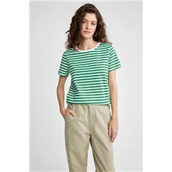 Defacto Regular Fit Bisiklet Yaka Kısa Kollu %100 Pamuk Tişört X4604AZ23SM