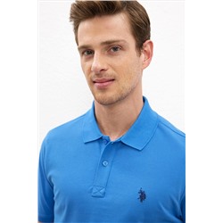 Erkek Kobalt Basic Polo Yaka Tişört