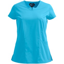 UA Butter-Soft STRETCH Scrubs Contemporary Fit V-Neck w/ Triangle Insert Top