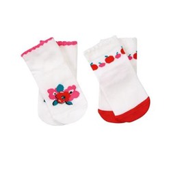 Floral & Apple Socks
