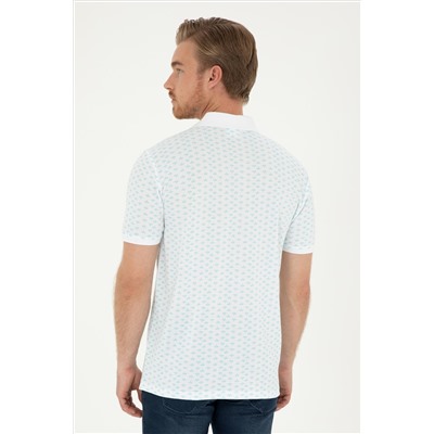 Erkek Regular Fit Polo Yaka Mint Tişört